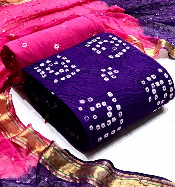 Bandhani Suit 27 Fancy Cotton Bandhani Printed Dress Materials 
